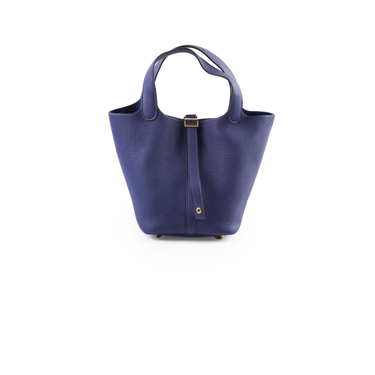 Hermes Picotin 18 Clemence Blue Encre Stamp Z - photo 1