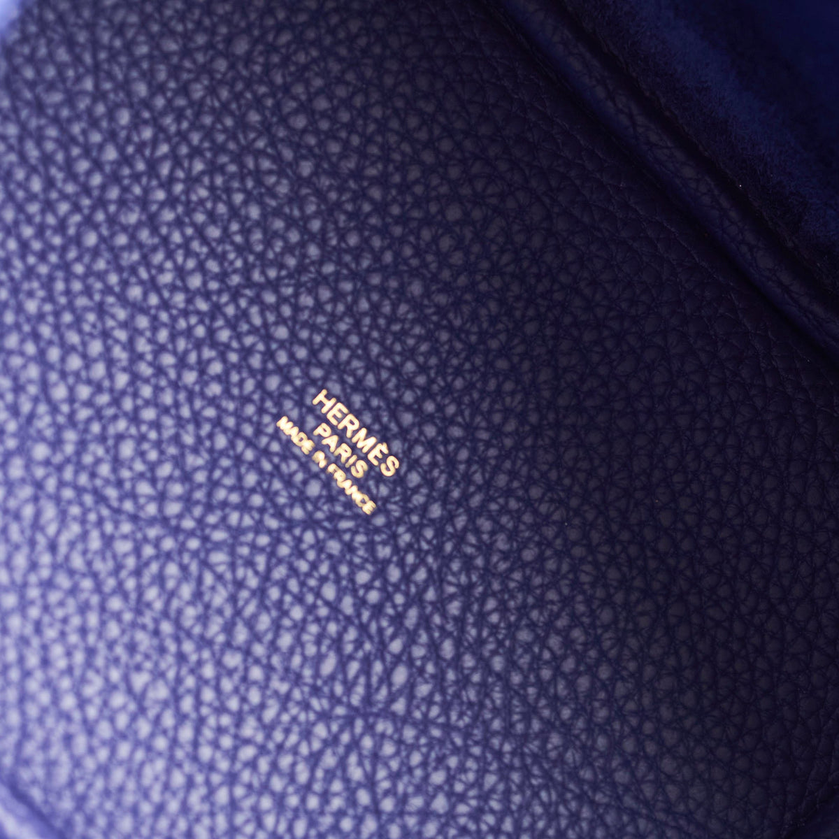 Hermes Picotin 18 Clemence Blue Encre Stamp Z - photo 7
