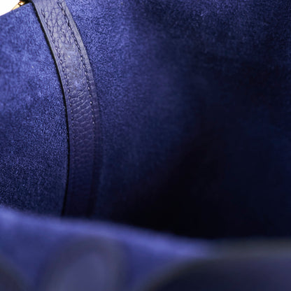 Hermes Picotin 18 Clemence Blue Encre Stamp Z - photo 6
