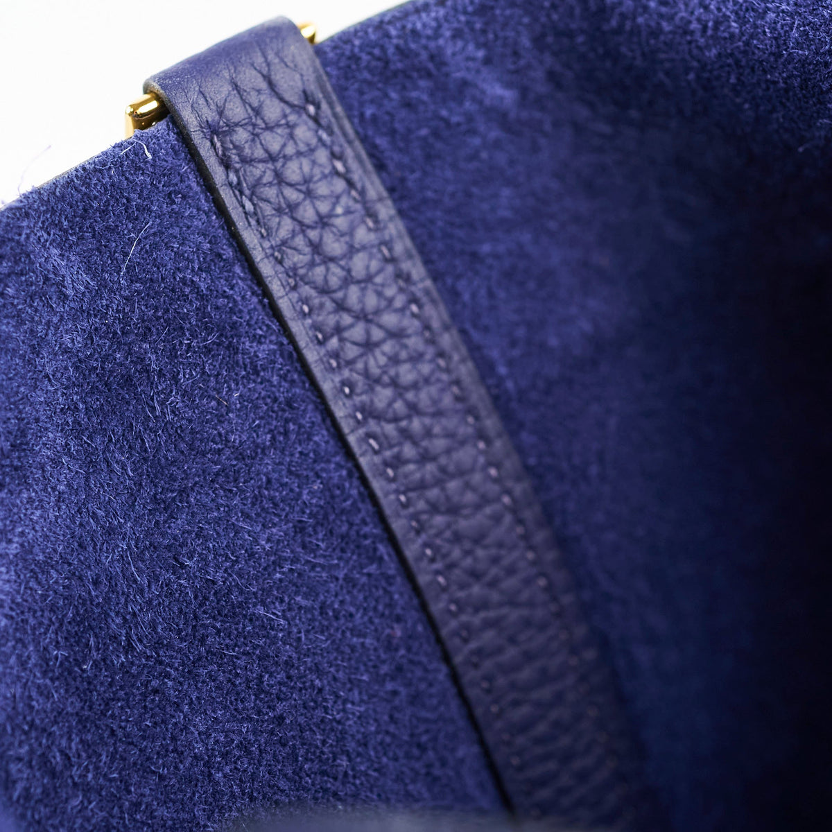 Hermes Picotin 18 Clemence Blue Encre Stamp Z - photo 5