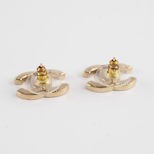Chanel CC Logo Crystal Earrings - photo 2