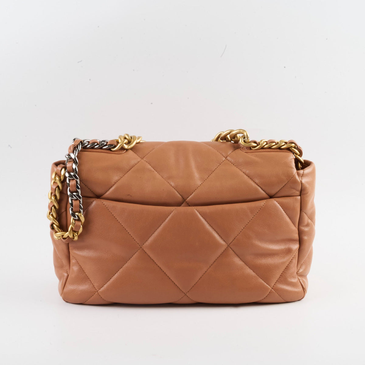 Chanel 19 Bag Medium Caramel Lambskin - photo 2