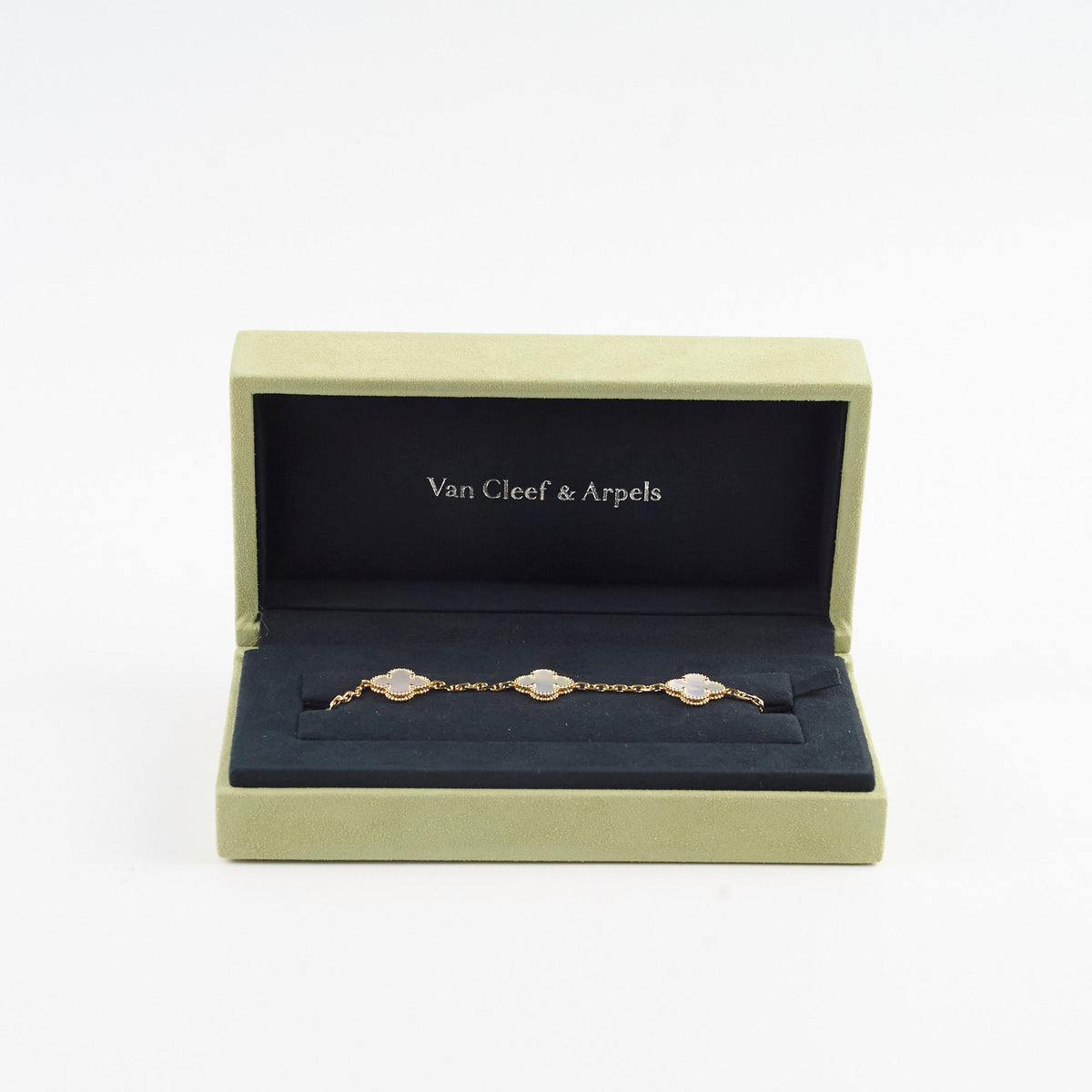 Van Cleef & Arpels Vintage 5 Motifs Alhambra Bracelet Mother of Pearl - photo 2