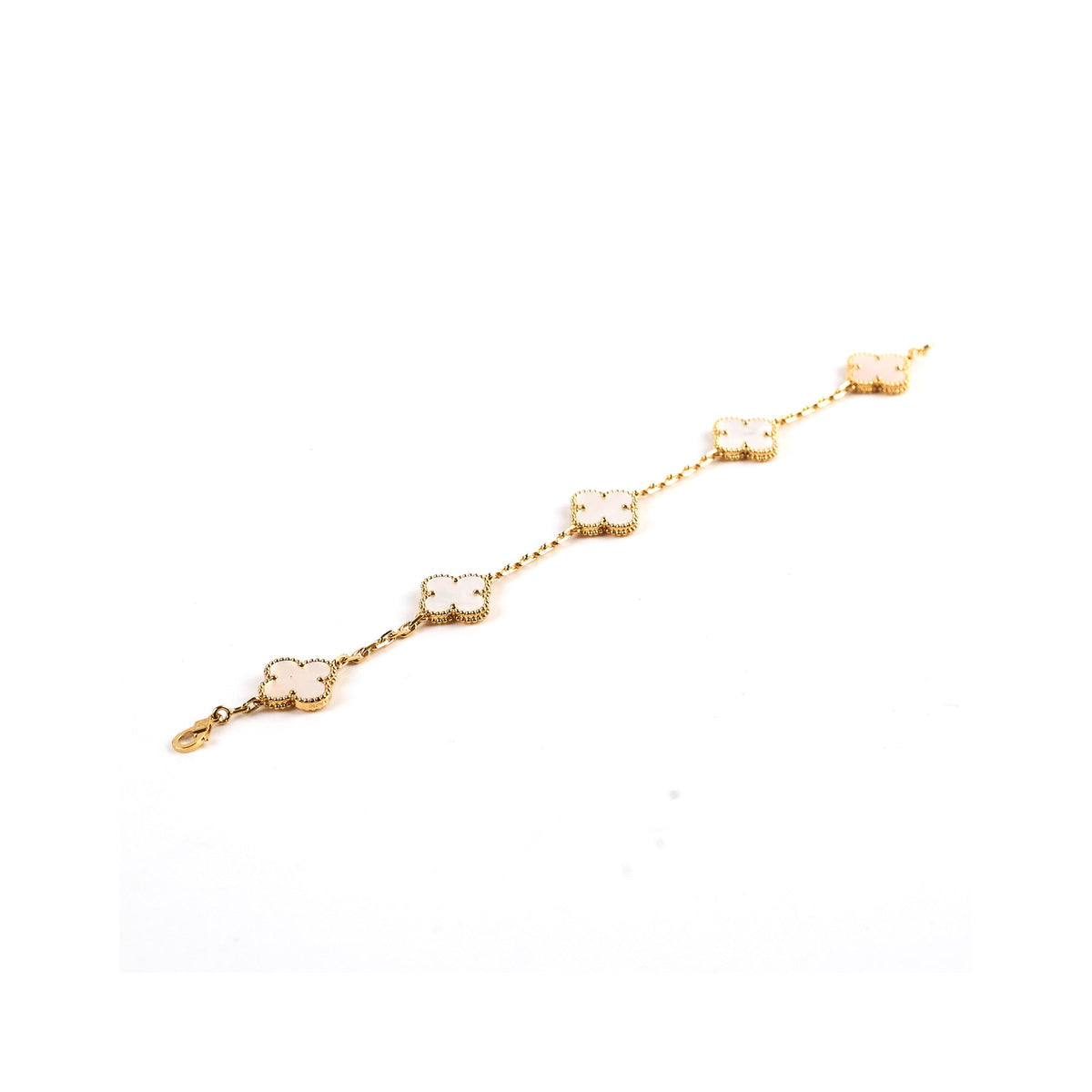 Van Cleef & Arpels Vintage 5 Motifs Alhambra Bracelet Mother of Pearl - photo 1