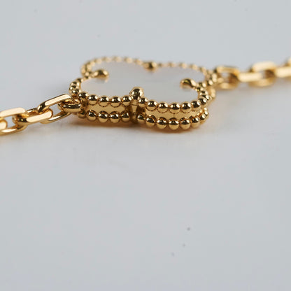 Van Cleef & Arpels Vintage 5 Motifs Alhambra Bracelet Mother of Pearl - photo 6
