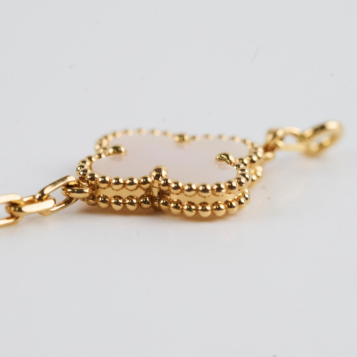 Van Cleef & Arpels Vintage 5 Motifs Alhambra Bracelet Mother of Pearl - photo 4
