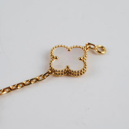 Van Cleef & Arpels Vintage 5 Motifs Alhambra Bracelet Mother of Pearl - photo 3
