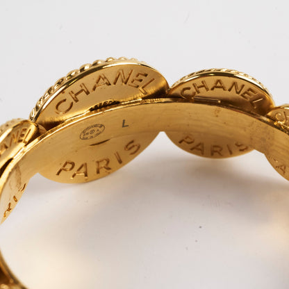 Chanel Medallion CC Cuff Bracelet Large Size - photo 5