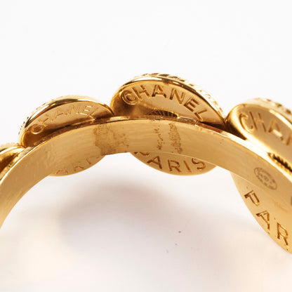 Chanel Medallion CC Cuff Bracelet Large Size - photo 6