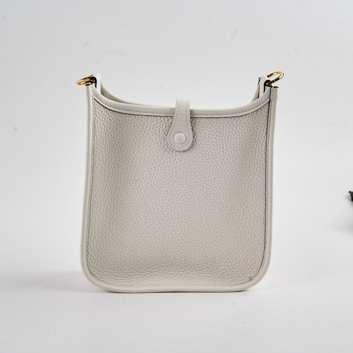 Hermes Evelyne 16 New White Clemence B Stamp - photo 2