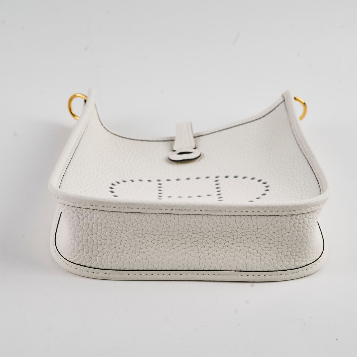 Hermes Evelyne 16 New White Clemence B Stamp - photo 4