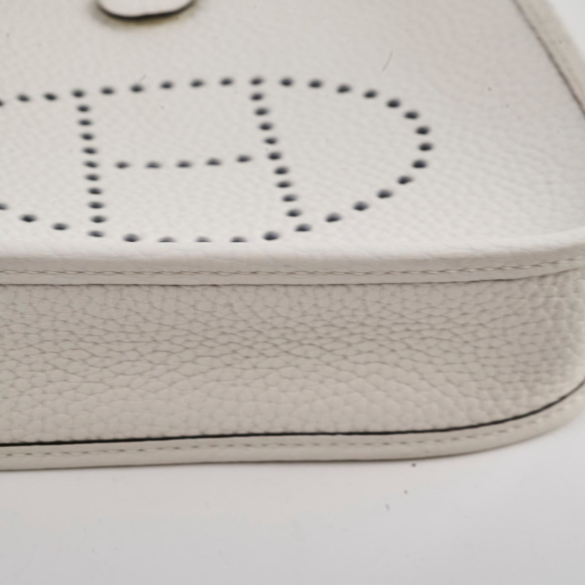 Hermes Evelyne 16 New White Clemence B Stamp - photo 8