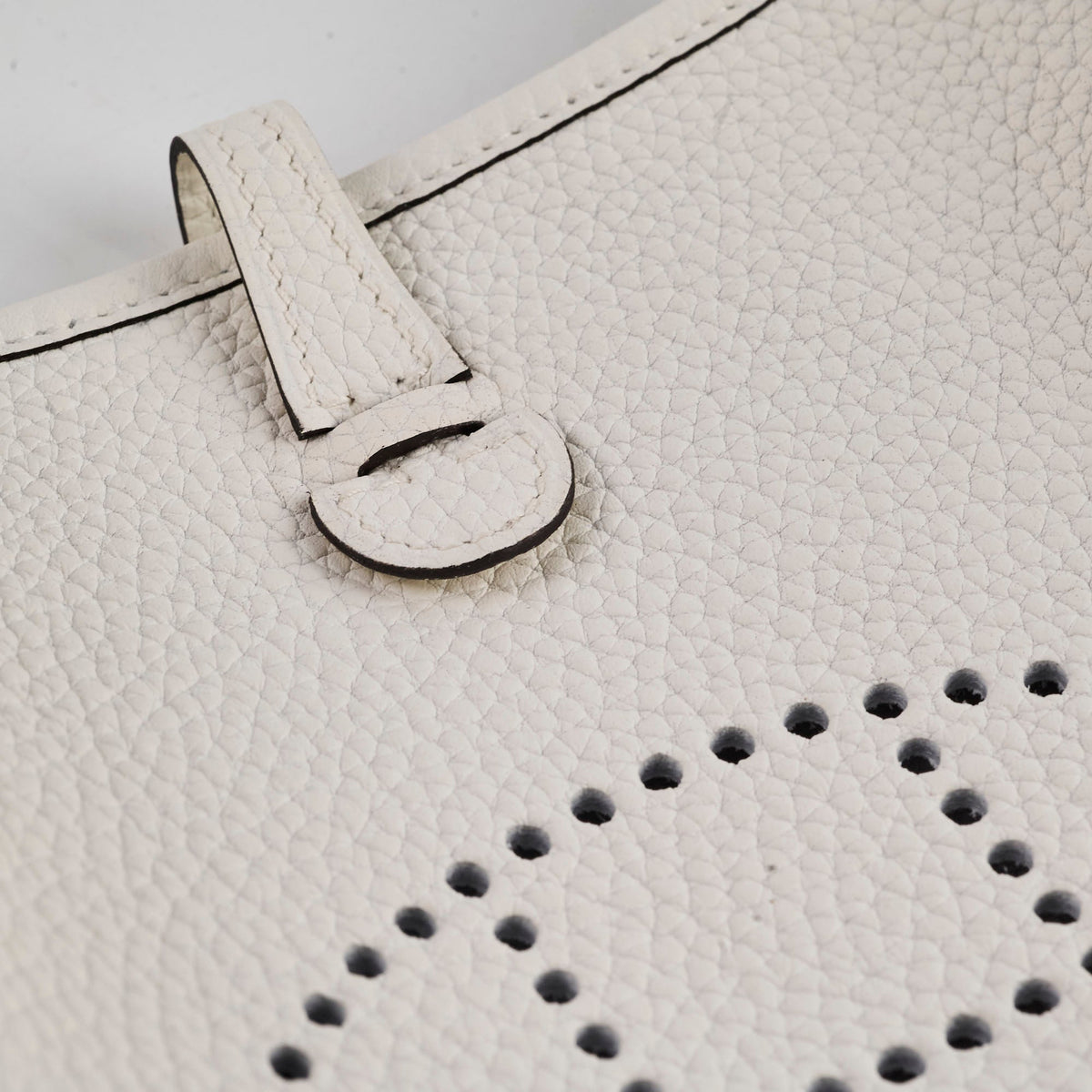 Hermes Evelyne 16 New White Clemence B Stamp - photo 10
