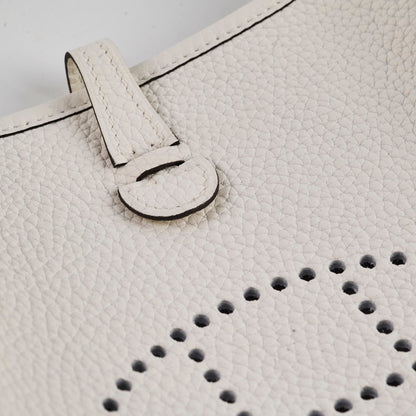 Hermes Evelyne 16 New White Clemence B Stamp - photo 10