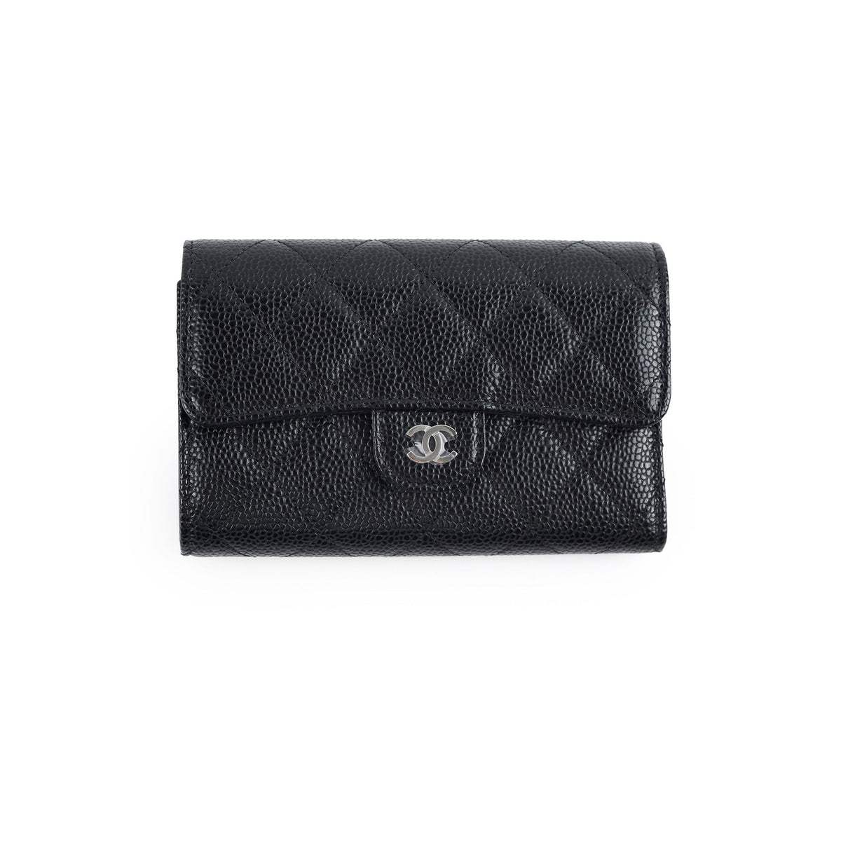 Chanel Classic Flap Wallet Black Caviar (microchip) - photo 1