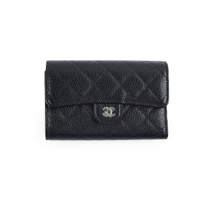 Chanel Classic Flap Wallet Black Caviar (microchip) - photo 1