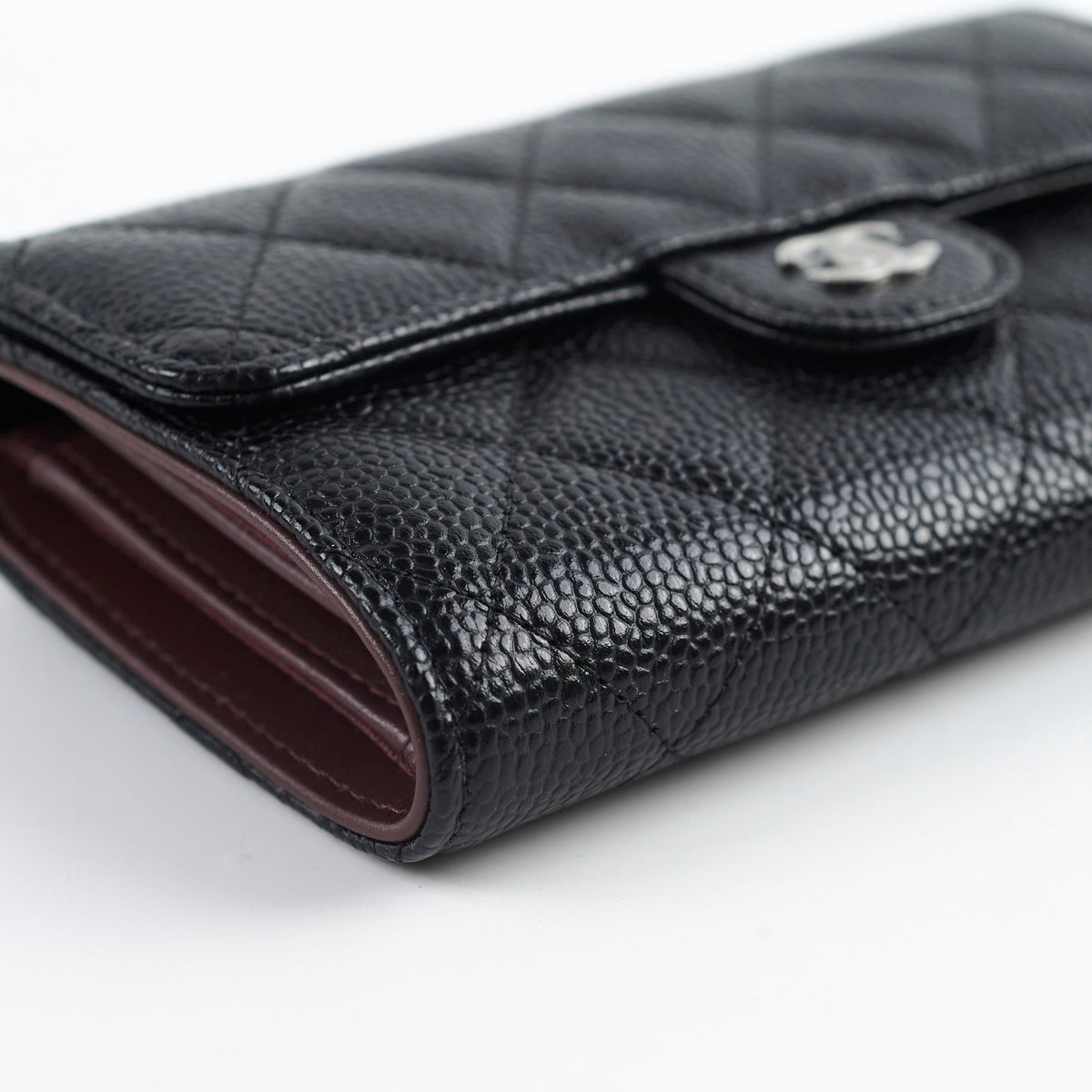 Chanel Classic Flap Wallet Black Caviar (microchip) - photo 12
