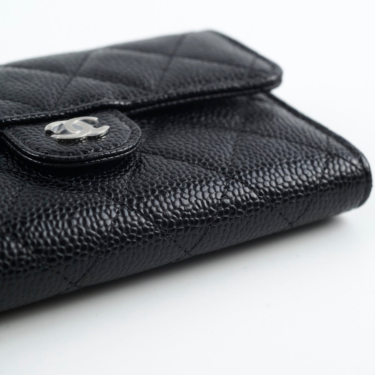 Chanel Classic Flap Wallet Black Caviar (microchip) - photo 11