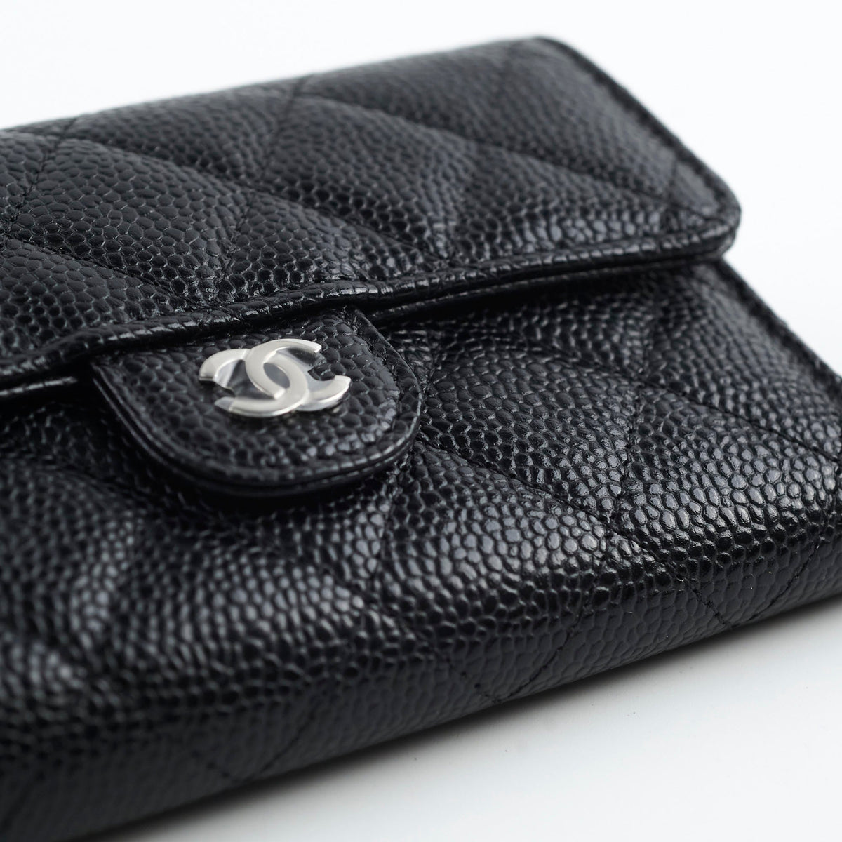 Chanel Classic Flap Wallet Black Caviar (microchip) - photo 13