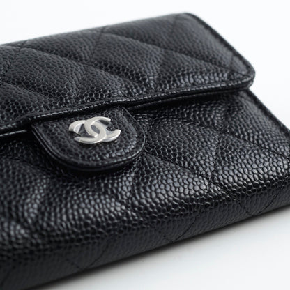 Chanel Classic Flap Wallet Black Caviar (microchip) - photo 13