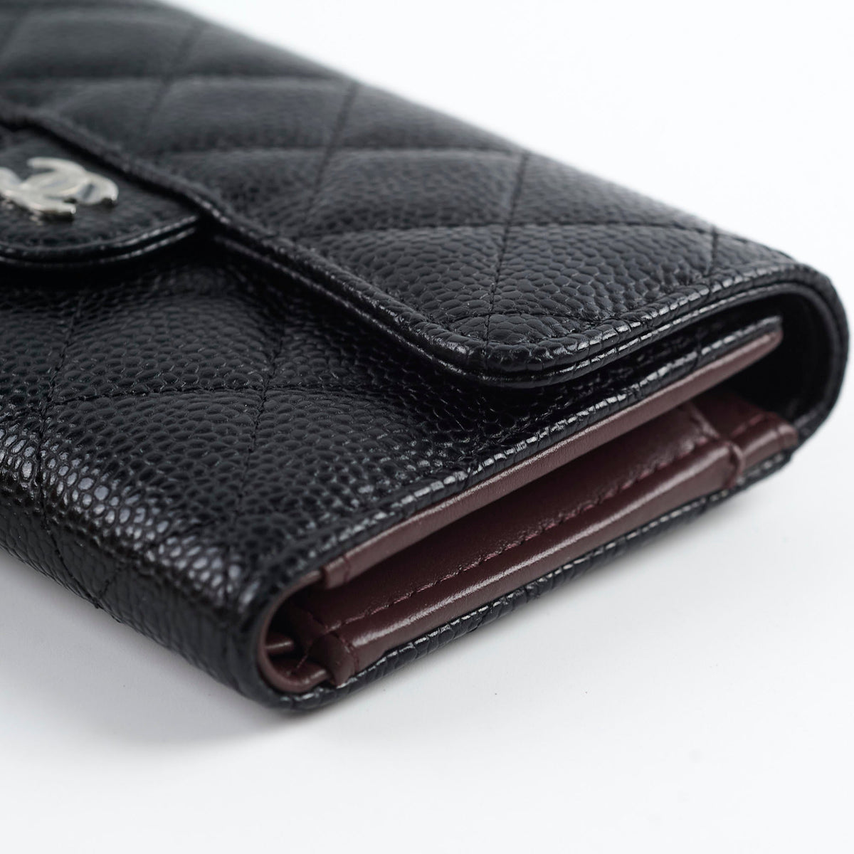 Chanel Classic Flap Wallet Black Caviar (microchip) - photo 10