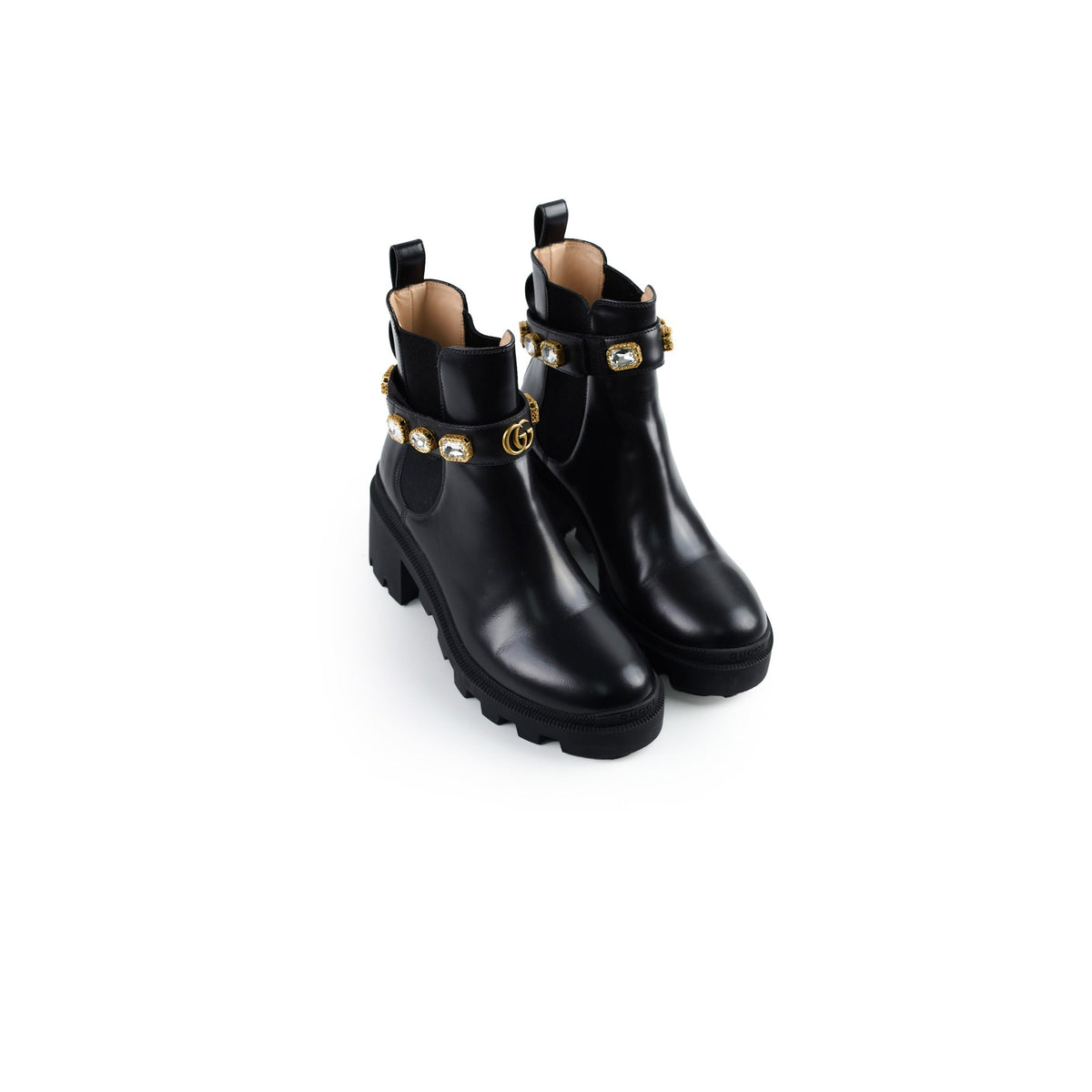 Gucci Ankle Boots with Detatchable Crystal Straps 38 - photo 1