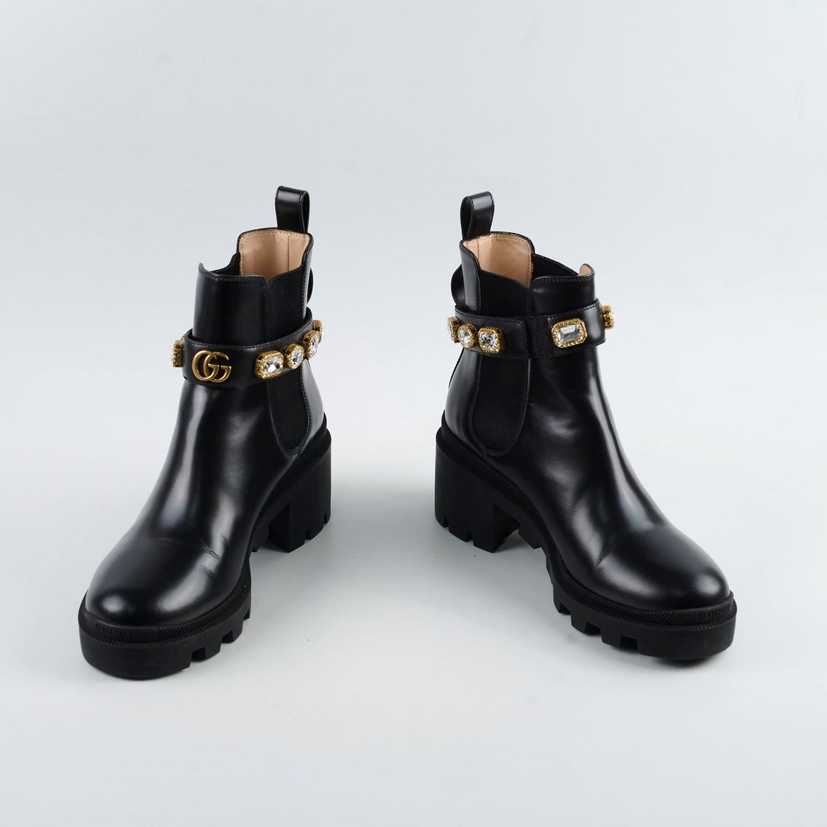 Gucci Ankle Boots with Detatchable Crystal Straps 38 - photo 2
