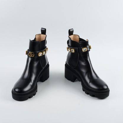 Gucci Ankle Boots with Detatchable Crystal Straps 38 - photo 2