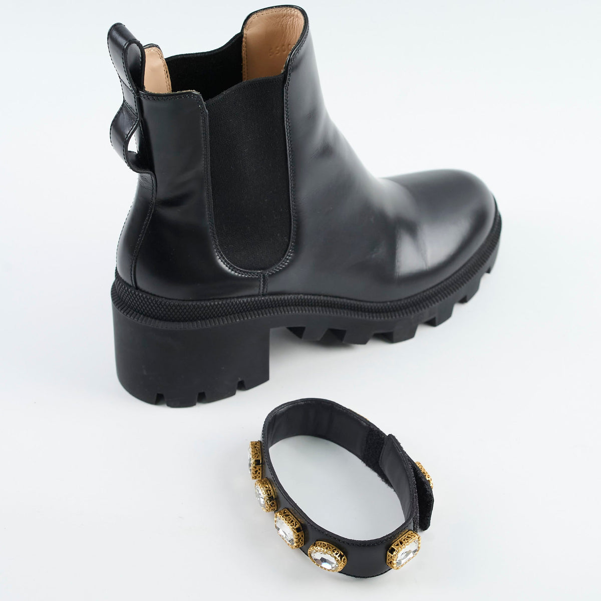 Gucci Ankle Boots with Detatchable Crystal Straps 38 - photo 5