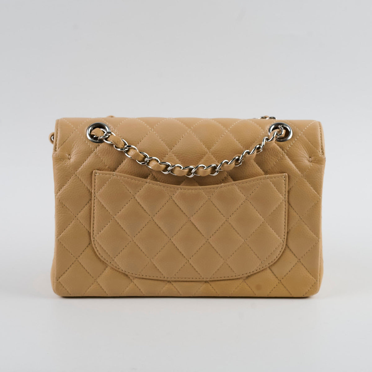 Chanel Small Caviar Double Classic Flap Beige Clair - photo 2