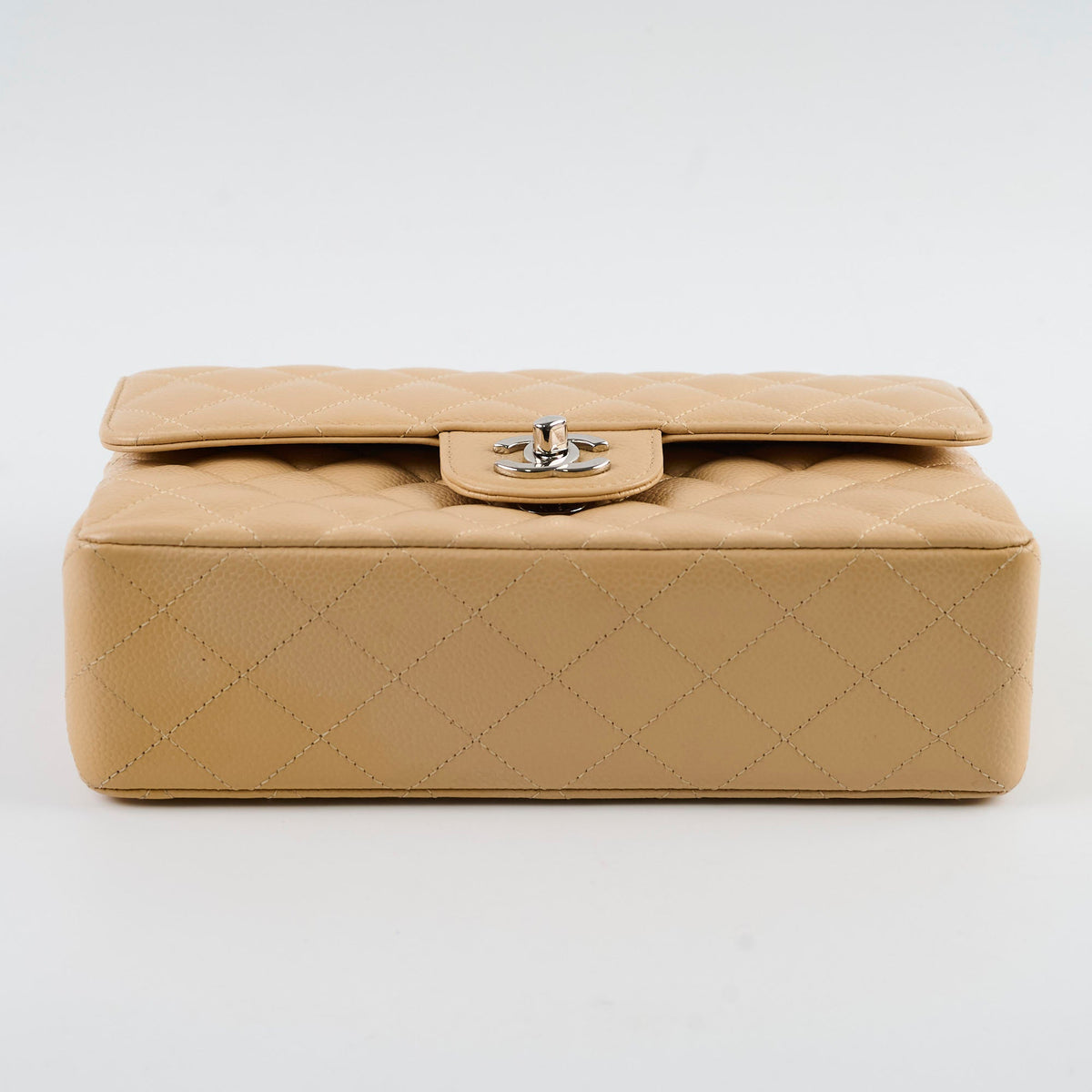 Chanel Small Caviar Double Classic Flap Beige Clair - photo 4