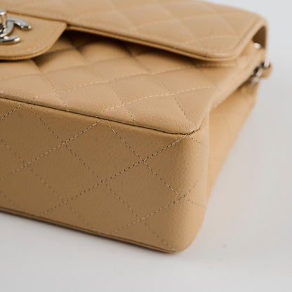 Chanel Small Caviar Double Classic Flap Beige Clair - photo 14
