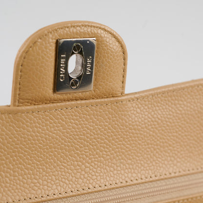 Chanel Small Caviar Double Classic Flap Beige Clair - photo 11