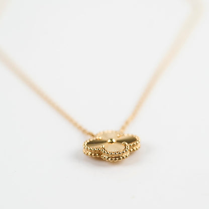 Van Cleef & Arpels Vintage Alhambra Necklace Gold Guilloche 2022 - photo 7