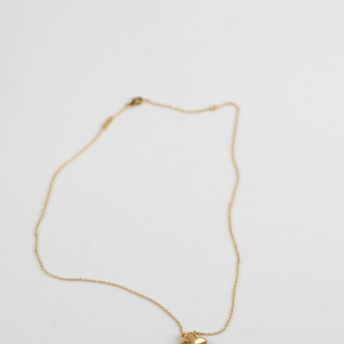Van Cleef & Arpels Vintage Alhambra Necklace Gold Guilloche 2022 - photo 4