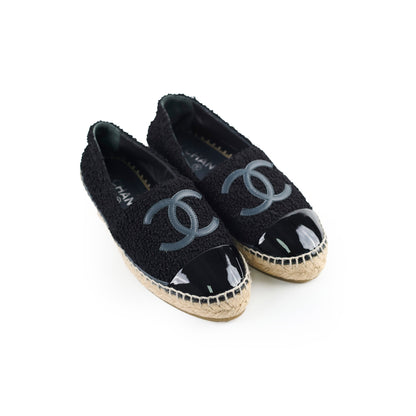 Chanel Espadrilles Patent/Tweed Black Size 36 - photo 1