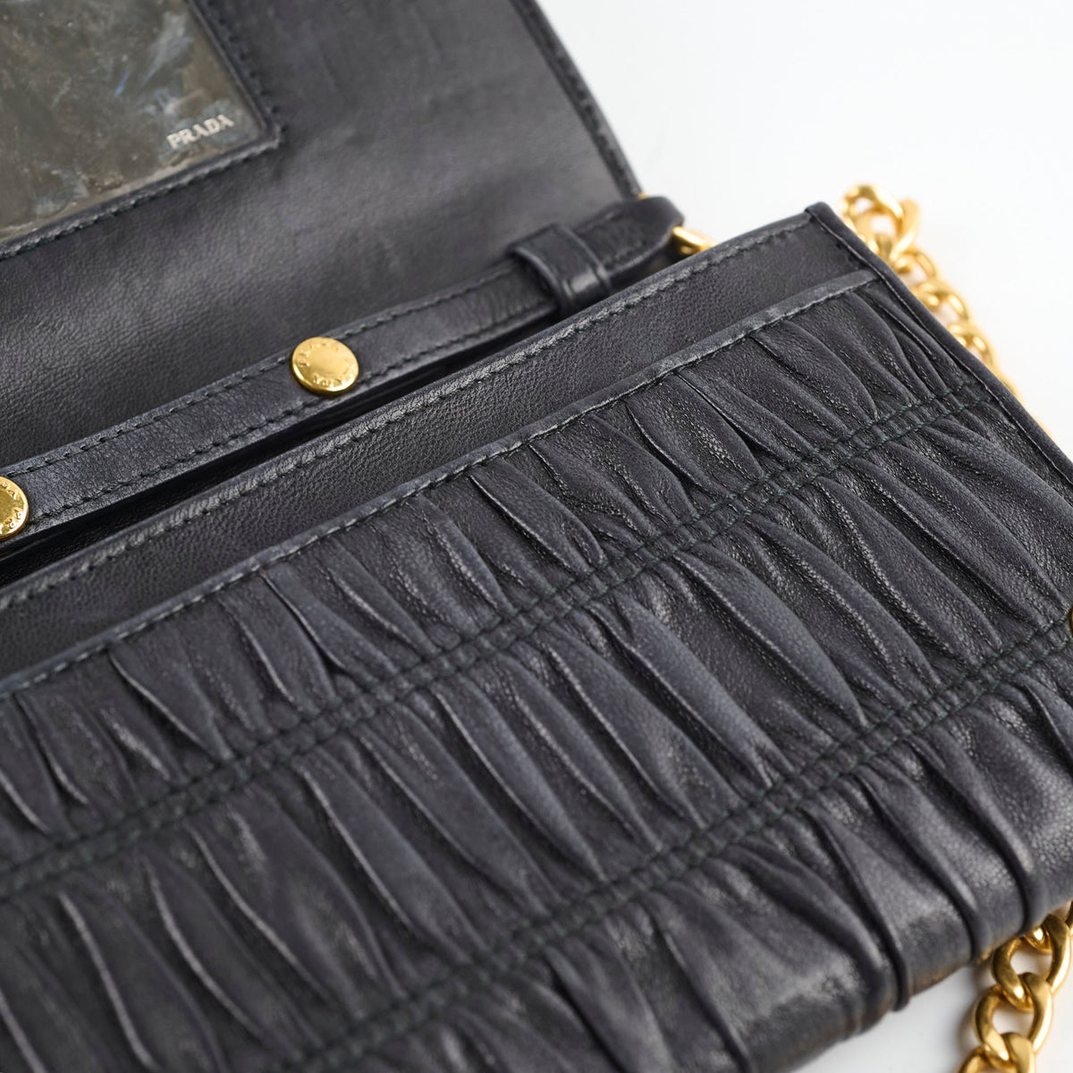 Prada Wallet On Chain Black - photo 9