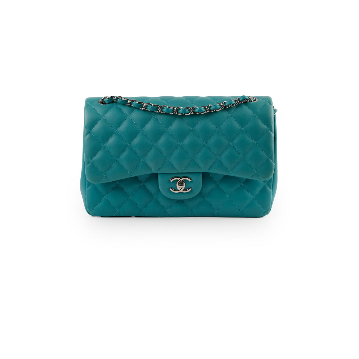 Chanel Jumbo Double Flap Lambskin Blue - photo 1