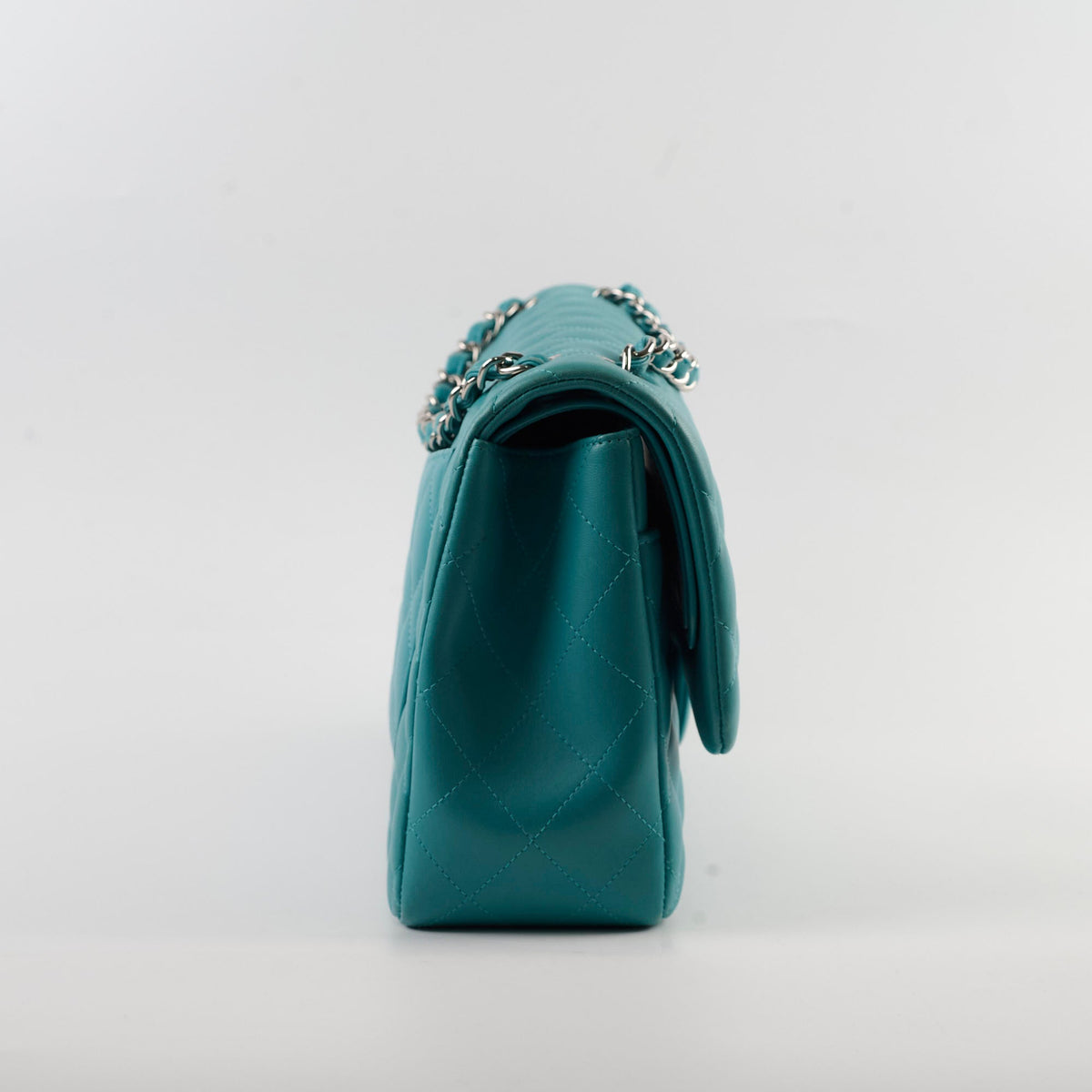 Chanel Jumbo Double Flap Lambskin Blue - photo 3