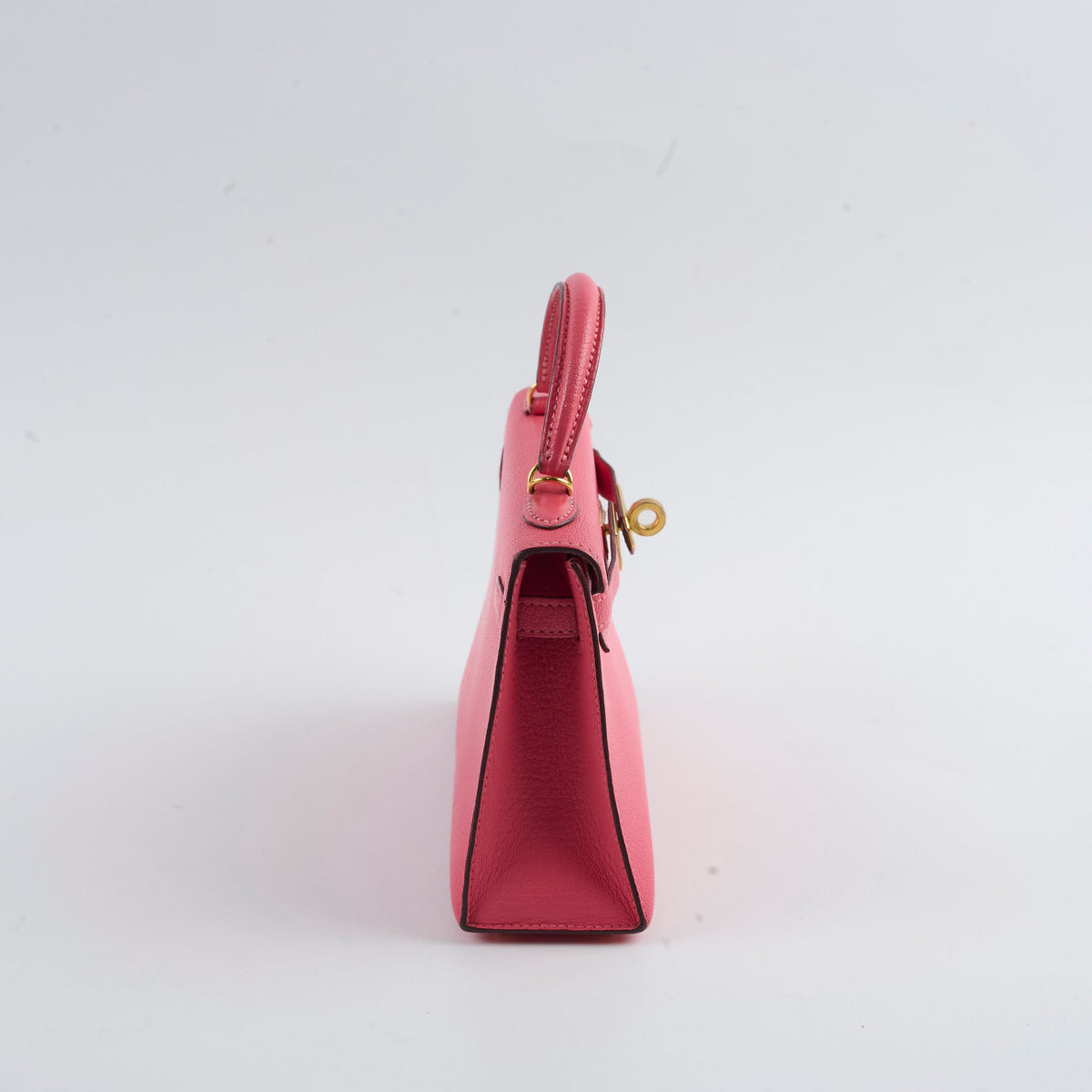 Hermes Mini Kelly Chèvre Mysore Rose Azalea 2017 A stamp - photo 3