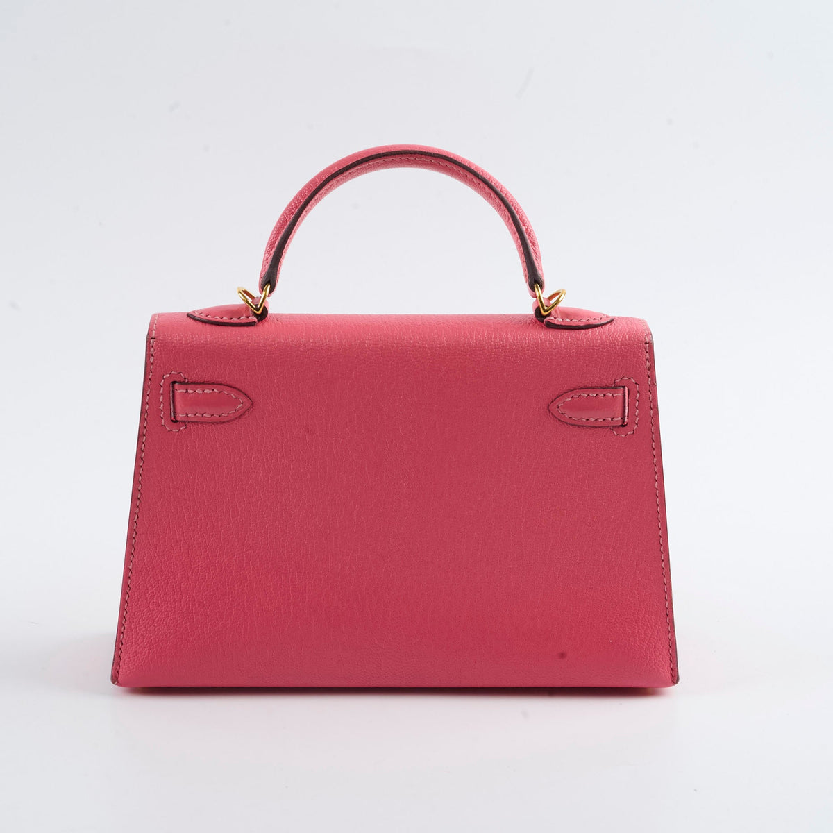 Hermes Mini Kelly Chèvre Mysore Rose Azalea 2017 A stamp - photo 2