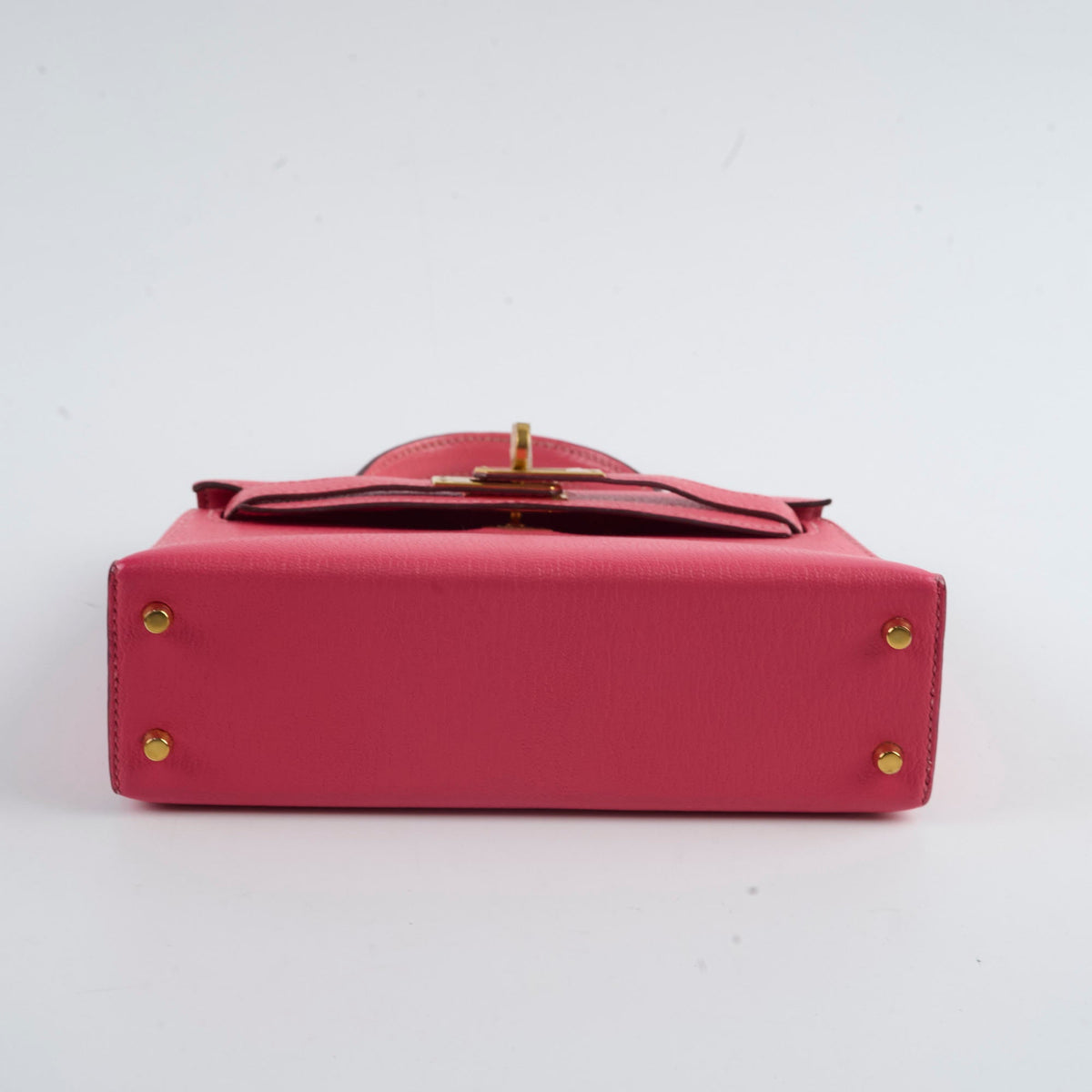 Hermes Mini Kelly Chèvre Mysore Rose Azalea 2017 A stamp - photo 4
