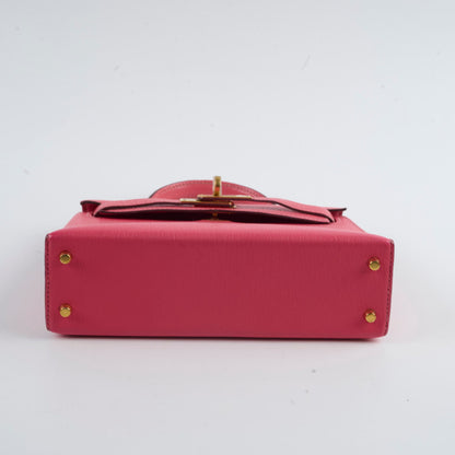 Hermes Mini Kelly Chèvre Mysore Rose Azalea 2017 A stamp - photo 4