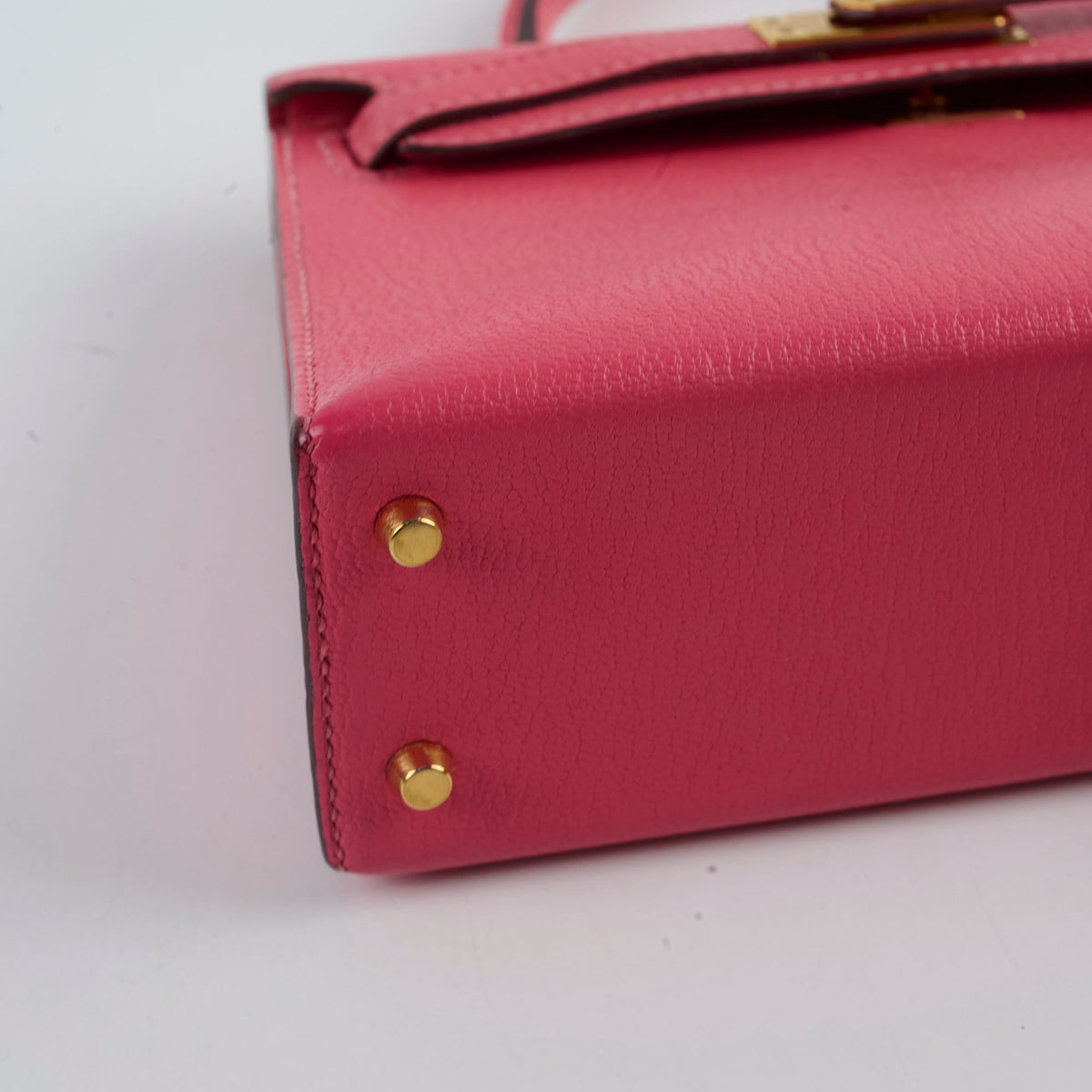 Hermes Mini Kelly Chèvre Mysore Rose Azalea 2017 A stamp - photo 11
