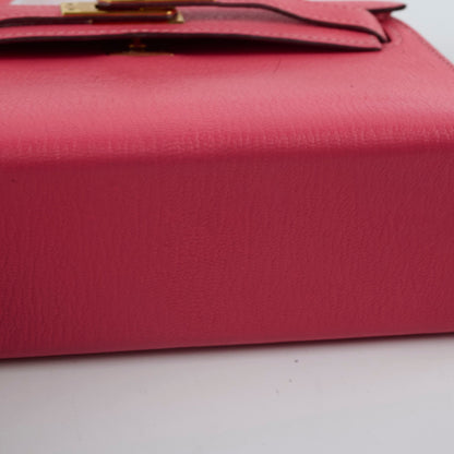Hermes Mini Kelly Chèvre Mysore Rose Azalea 2017 A stamp - photo 10