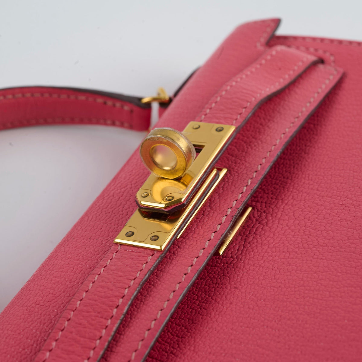 Hermes Mini Kelly Chèvre Mysore Rose Azalea 2017 A stamp - photo 12