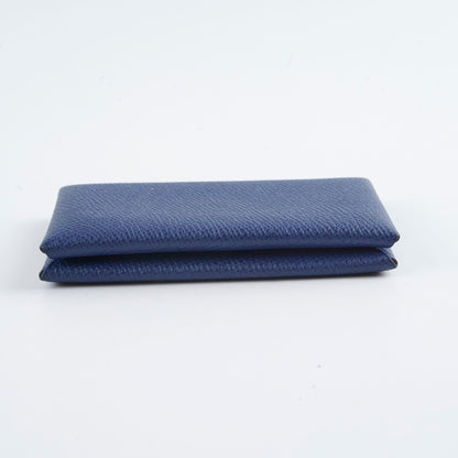 Hermes Calvi Cardholder Epsom Vert Anglais/Bleu France - photo 3