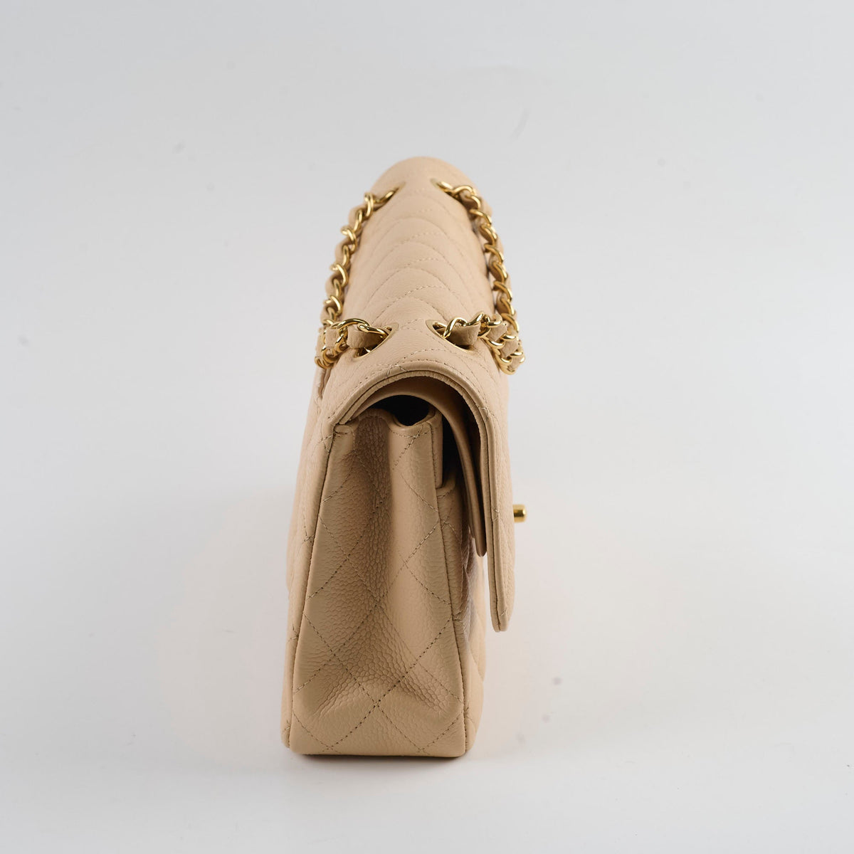 Chanel Classic Flap Medium/Large M/L Caviar Beige - photo 3