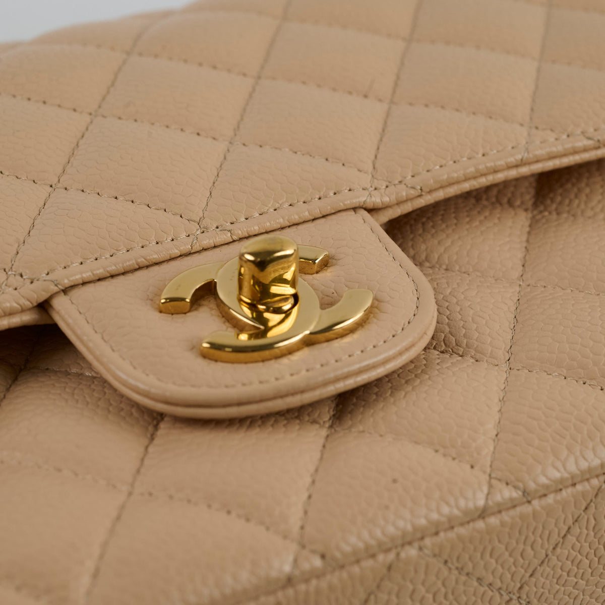 Chanel Classic Flap Medium/Large M/L Caviar Beige - photo 18