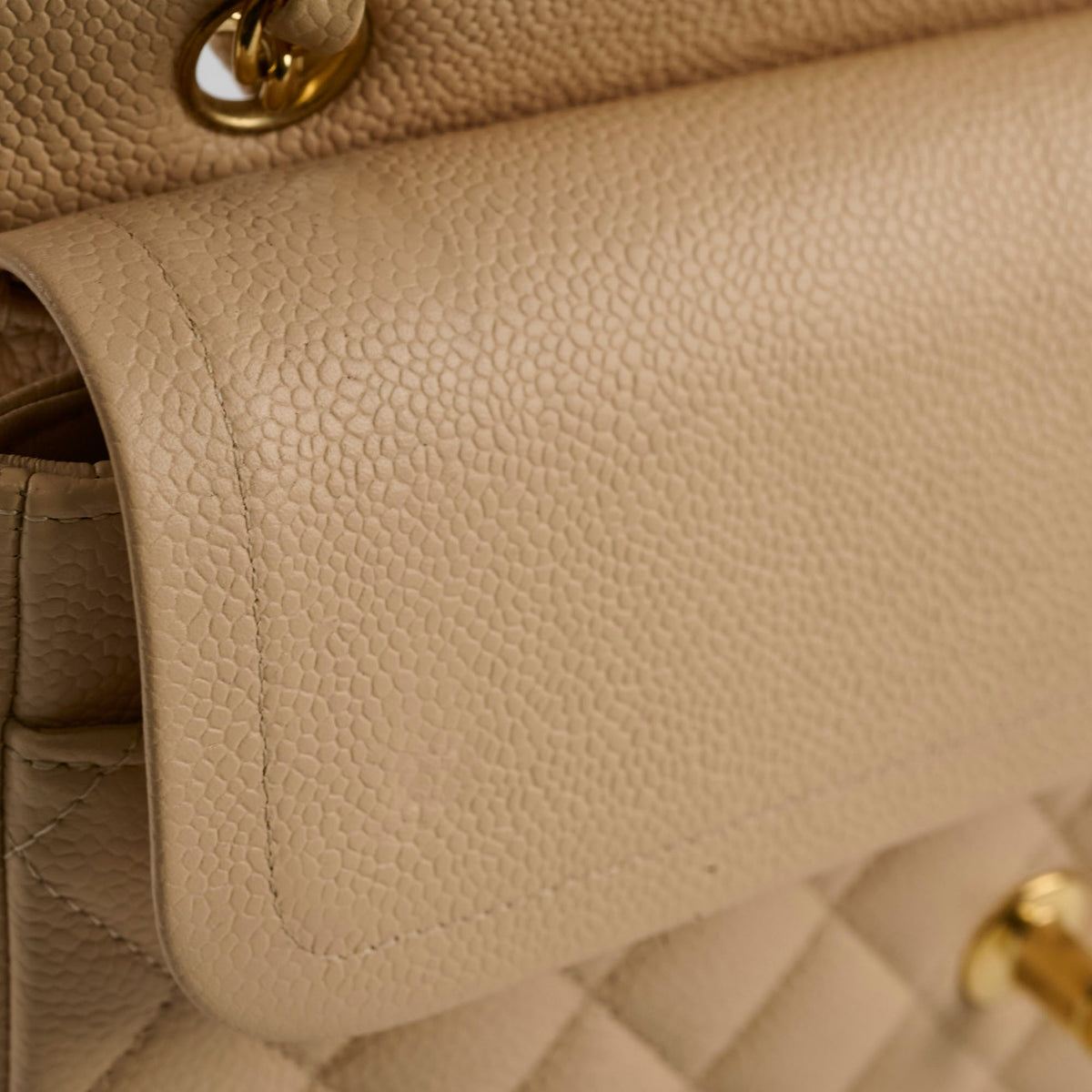 Chanel Classic Flap Medium/Large M/L Caviar Beige - photo 11